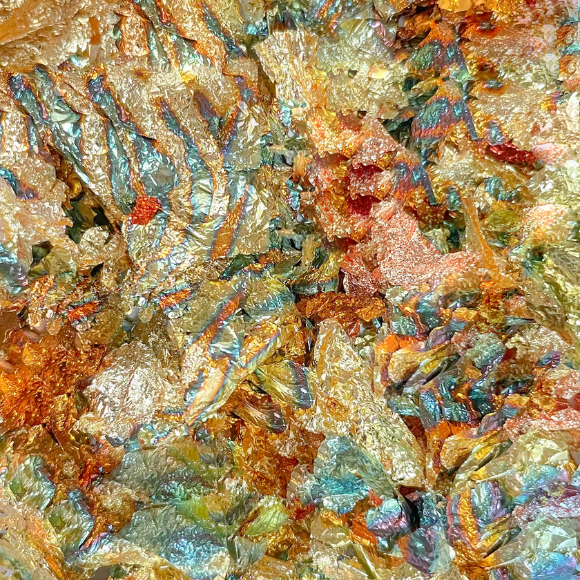 SAMPLE SIZE: Copper Leaf Flakes (Multi- Color)
