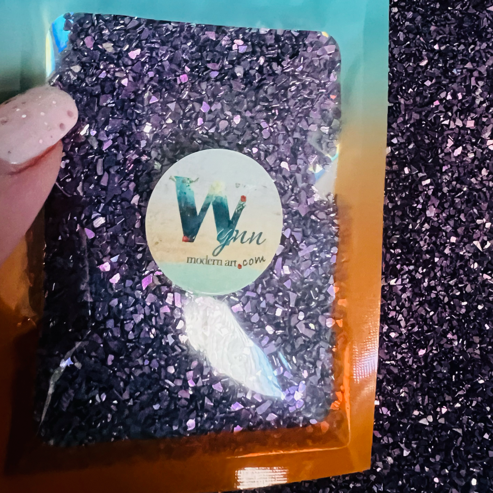 Diamond Chips (Grape Micro Mirror)