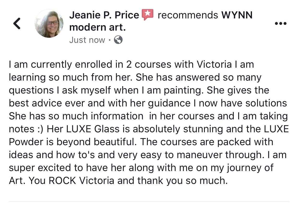 1-on-1 Zoom Acrylic Fluid Art Session w/ Victoria Wynn - WYNN modern art.