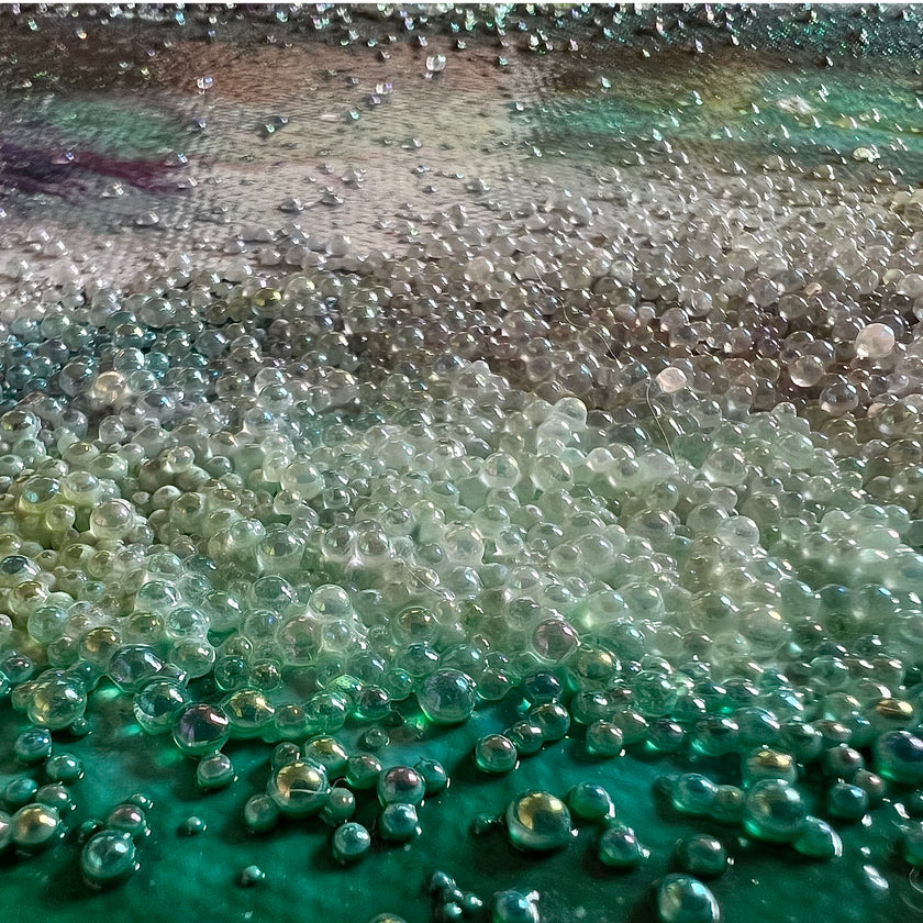 3D Bubbles “Clear Iridescent” (Glass)