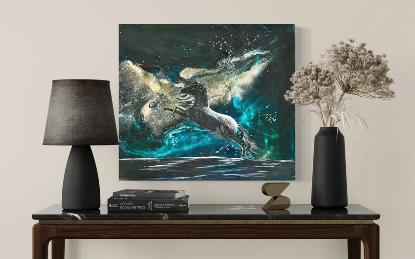 “Freedom” Glowing Canvas (24” x 24”)