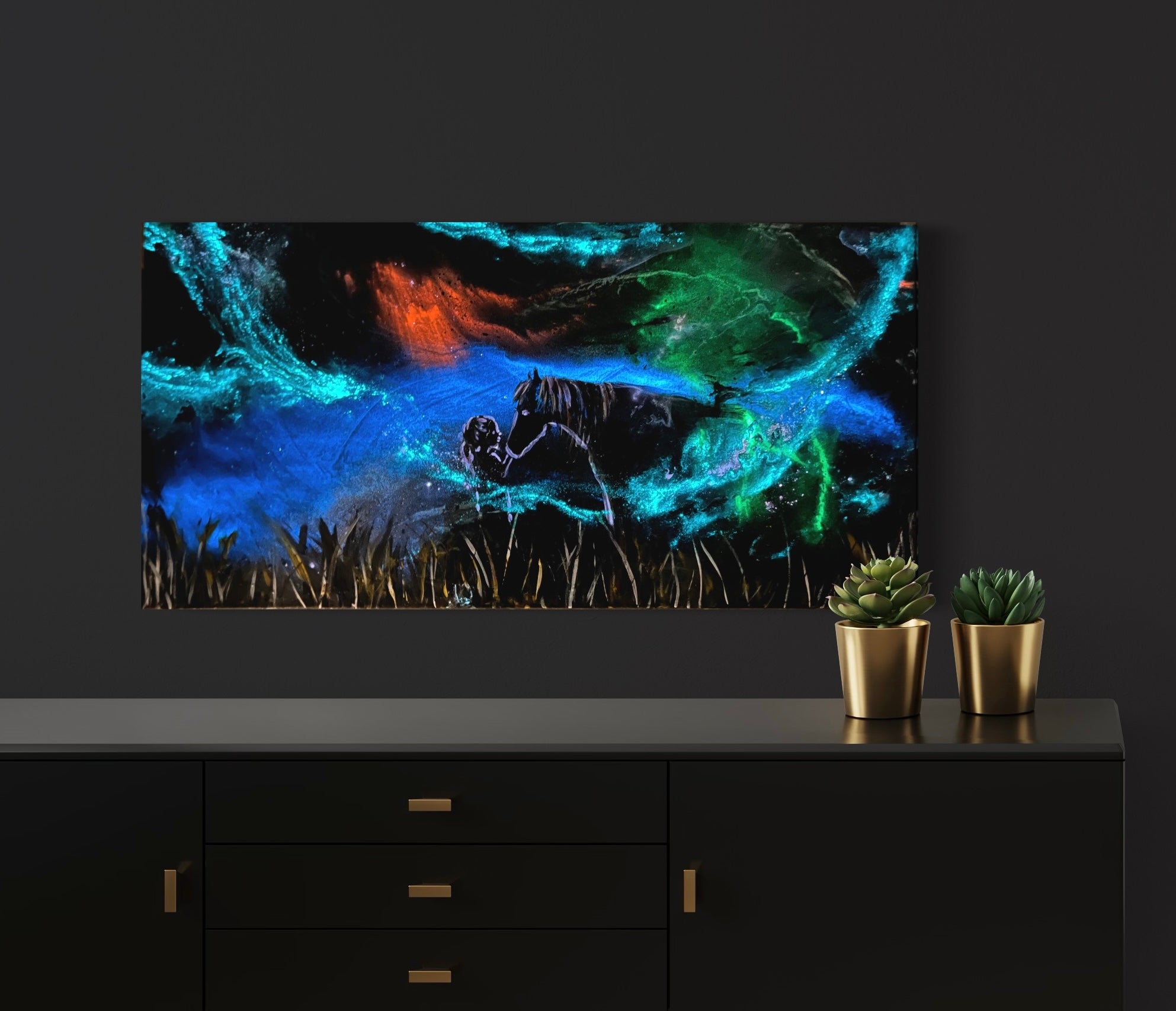 “Unbreakable Bond” Glowing Canvas (12” x 24”)