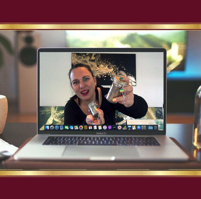 1-on-1 Zoom Acrylic Fluid Art Session w/ Victoria Wynn - WYNN modern art.