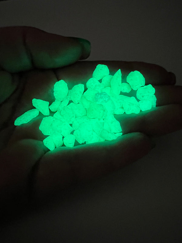 Positivity Pebbles 50 pcs (Green Glow)