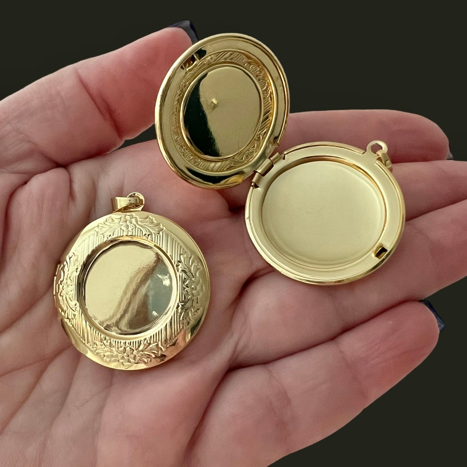 (2 for $20) Mental Health Love Lockets (18k gold)