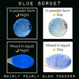 Swirly Pearly Glow ("Blue Sorbet")