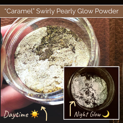 Swirly Pearly Glow (“Caramel