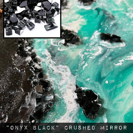 Onyx Black LUXE Crushed Mirror