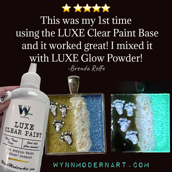 (Save 40%) LUXE Acrylic Paint Base: Mix-Your-Own (Add Glow or Mica Powder)