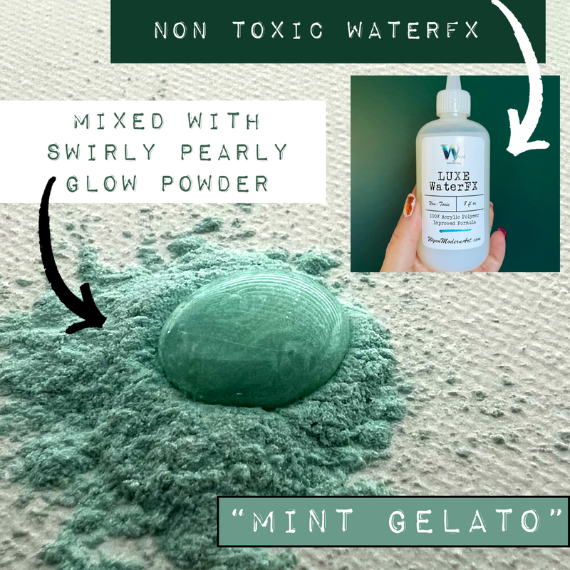 (Save 70%) Swirly Pearly Glow (“Mint Gelato")