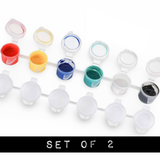 (2 for $4 SALE) Strip Of Paint/ Embellishment Pots (Set of 2)