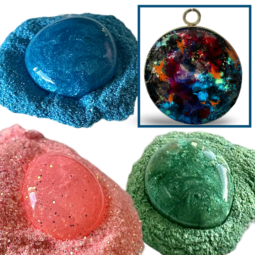 Fire Opal Trio: Set of 3 Custom Glow Powders