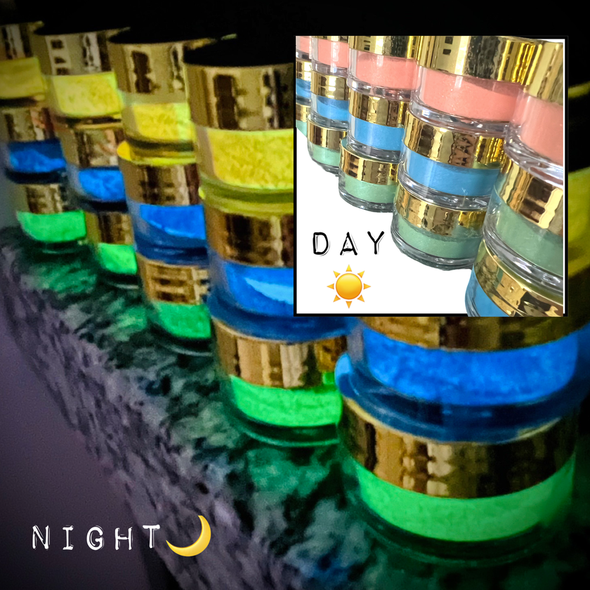 Fire Opal Trio: Set of 3 Custom Glow Powders