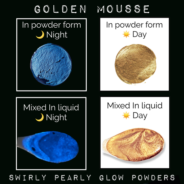 Swirly Pearly Glow ("Golden Chocolate Mousse")