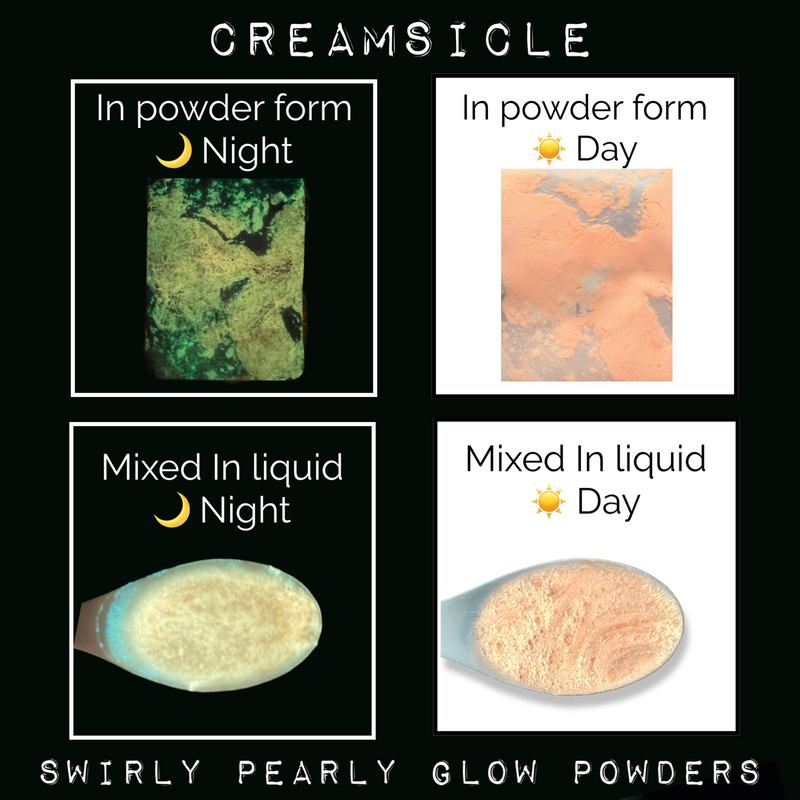 Swirly Pearly Glow ("Creamsicle")