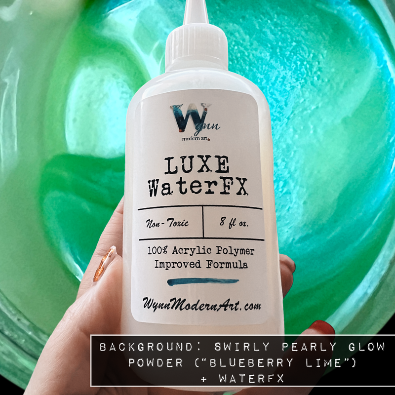 Swirly Pearly Glow ("Blueberry Lime")