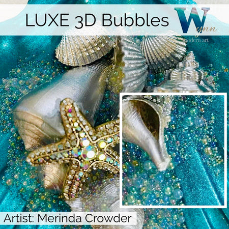 3D Bubbles “Clear Iridescent” (Glass)