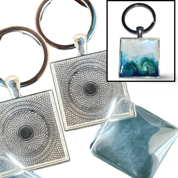 Set of 2: Square Keychains