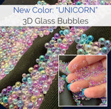 3D Bubbles “Unicorn Iridescent” (Glass)