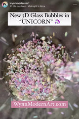 3D Bubbles “Unicorn Iridescent” (Glass)