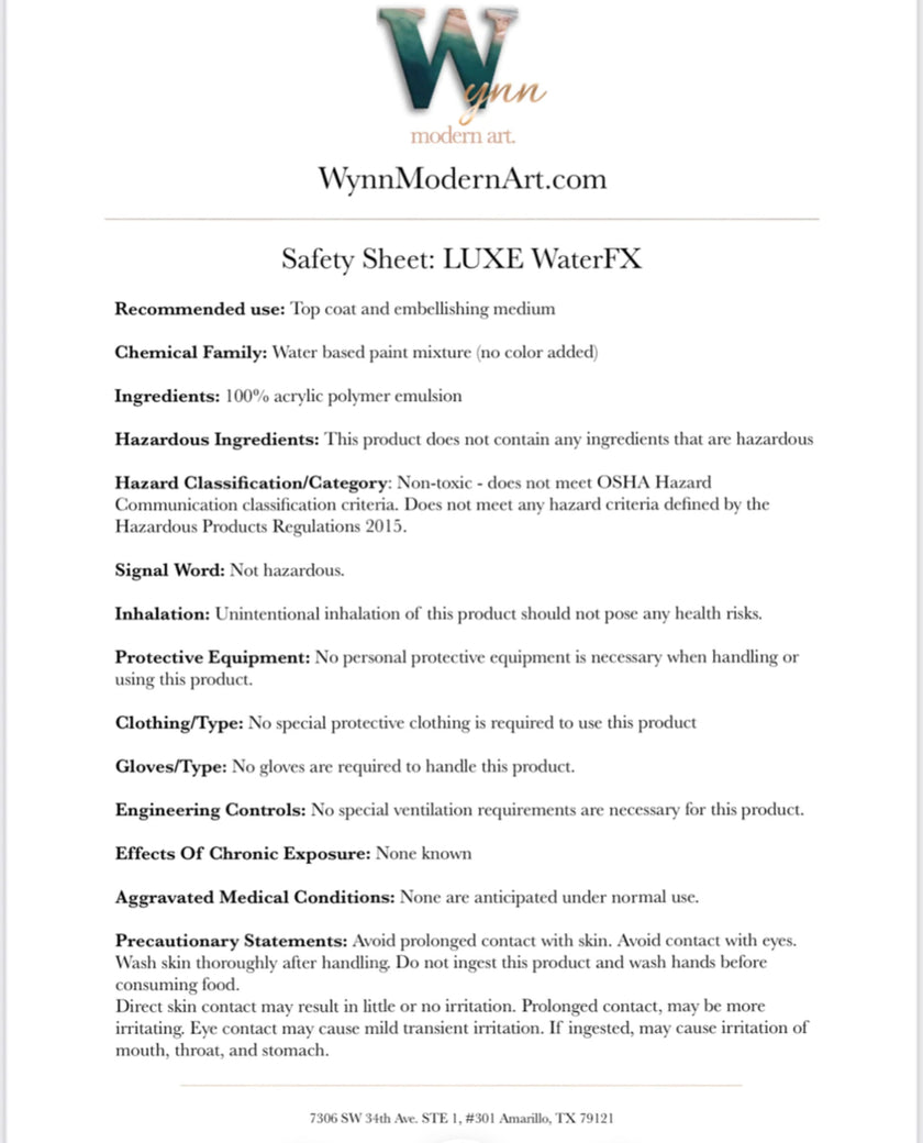 (Save $50) LUXE WaterFX Gloss (1/2 Gal. Jug)