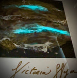 Bio-Luminescent Abalone Seascape (16” x 20”)