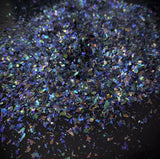 LUXE Kaleidoscope Flakes (Color: "Raven’s Wing”) - WYNN modern art.