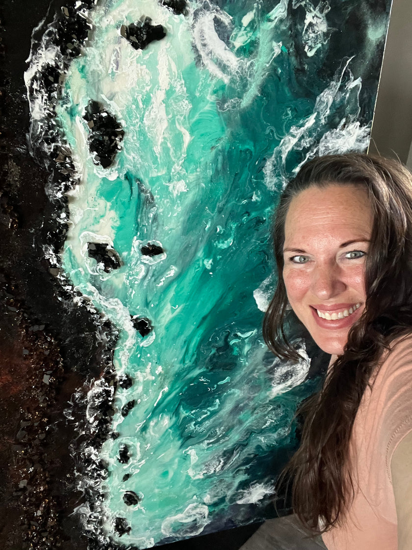 “Cliffs Of Life” (26” x 38”)