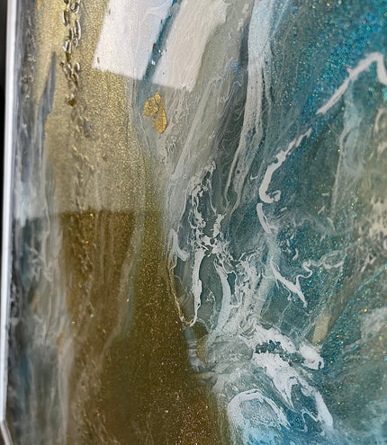 “Golden Sea”  Glowing Art (2ft. x 4ft.)