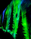 SOLD “Alaska Sky” Glowing Canvas (2ft. x 4ft.)