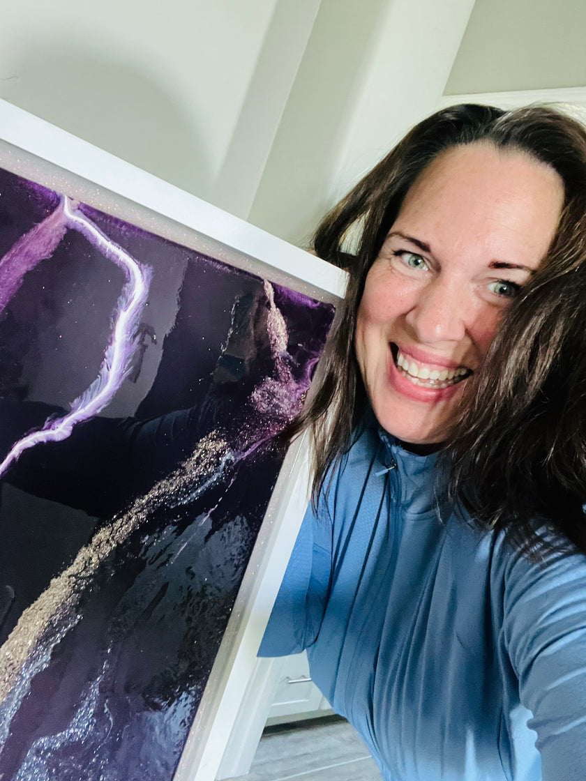 “Amethyst Falls” (2ft. x 4ft.)