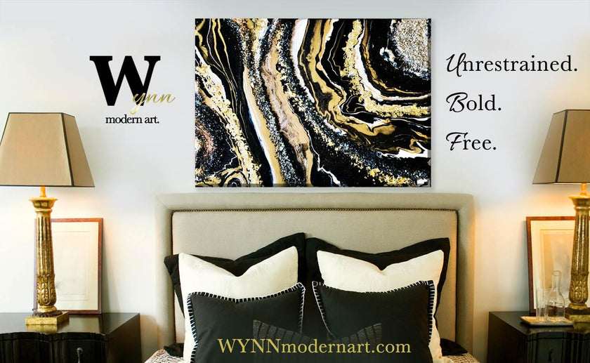 1-on-1 Zoom Acrylic Fluid Art Session w/ Victoria Wynn - WYNN modern art.