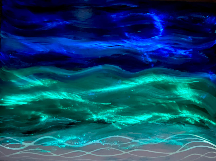 “My Paradise” Glowing Canvas (30” x 40”)