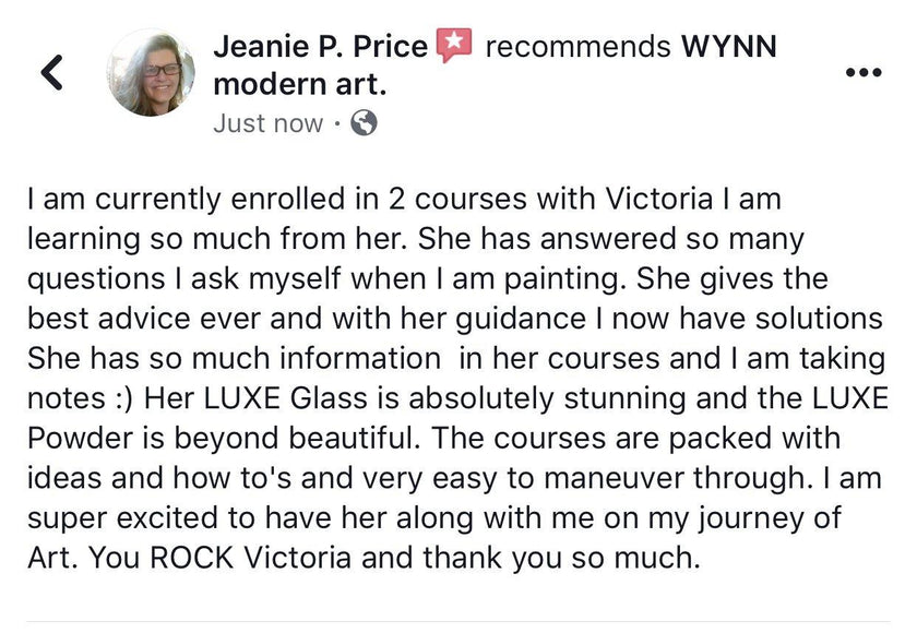 1-on-1 Zoom Acrylic Fluid Art Session w/ Victoria Wynn - WYNN modern art.