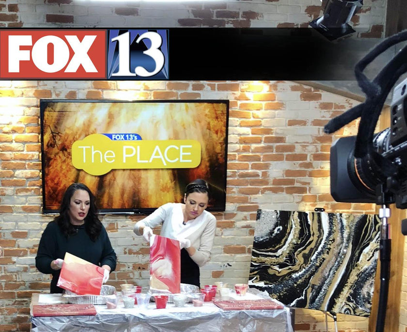 1-on-1 Zoom Acrylic Fluid Art Session w/ Victoria Wynn - WYNN modern art.