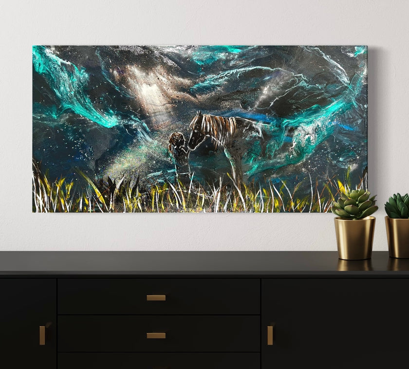 “Unbreakable Bond” Glowing Canvas (12” x 24”)