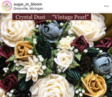 Crystal Dust™️ Garnish Glitter for food “Vintage Pearl”