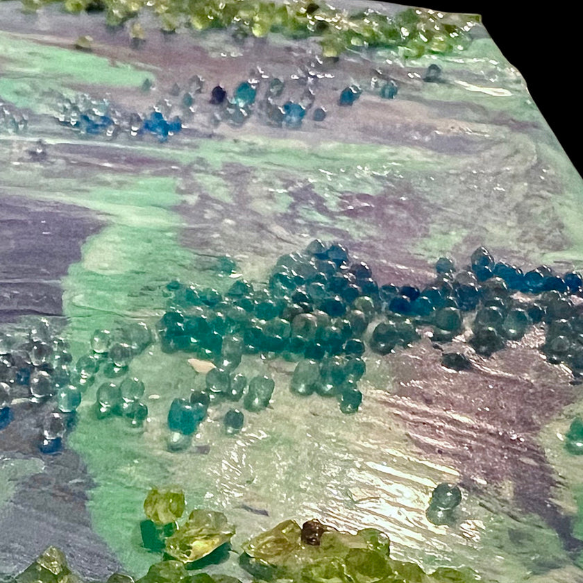 3D Bubbles “Blue Iridescent” (Glass)