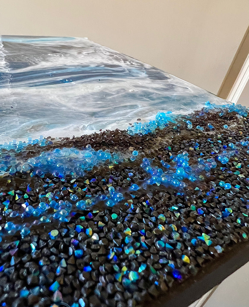 3D Bubbles “Blue Iridescent” (Glass)