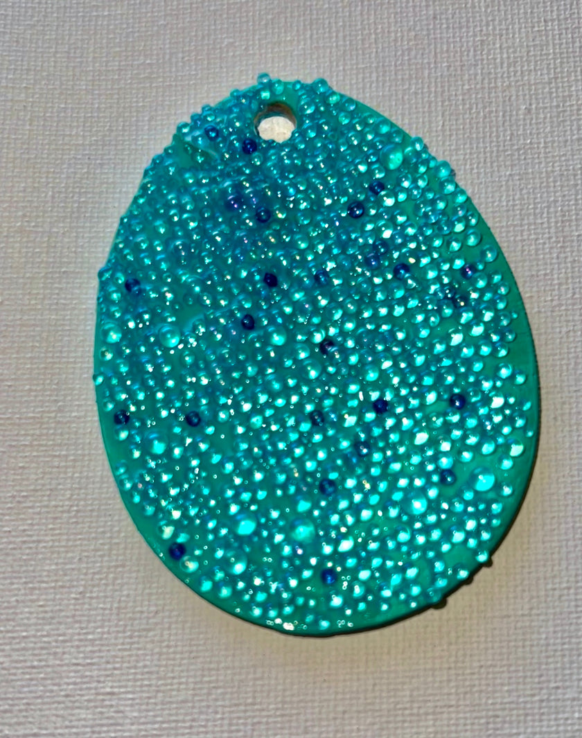 3D Bubbles “Blue Iridescent” (Glass)