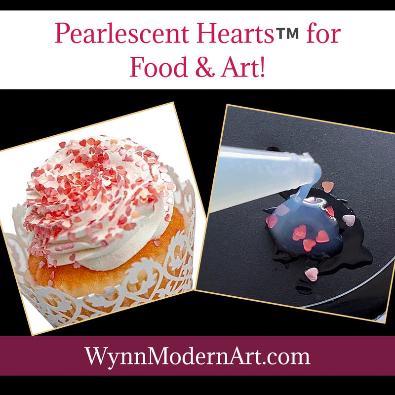 💯 Edible Hearts for food & art