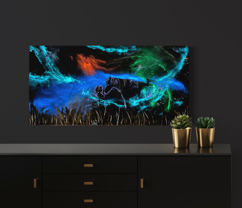 “Unbreakable Bond” Glowing Canvas (12” x 24”)